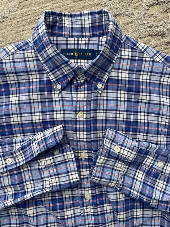 Ralph Lauren Other - Ralph Lauren - all cotton blue plaid shirt Size Small